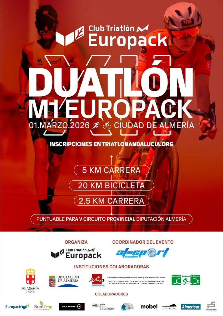 XII Duatlón M1 Europack Ciudad de Almeríaposter