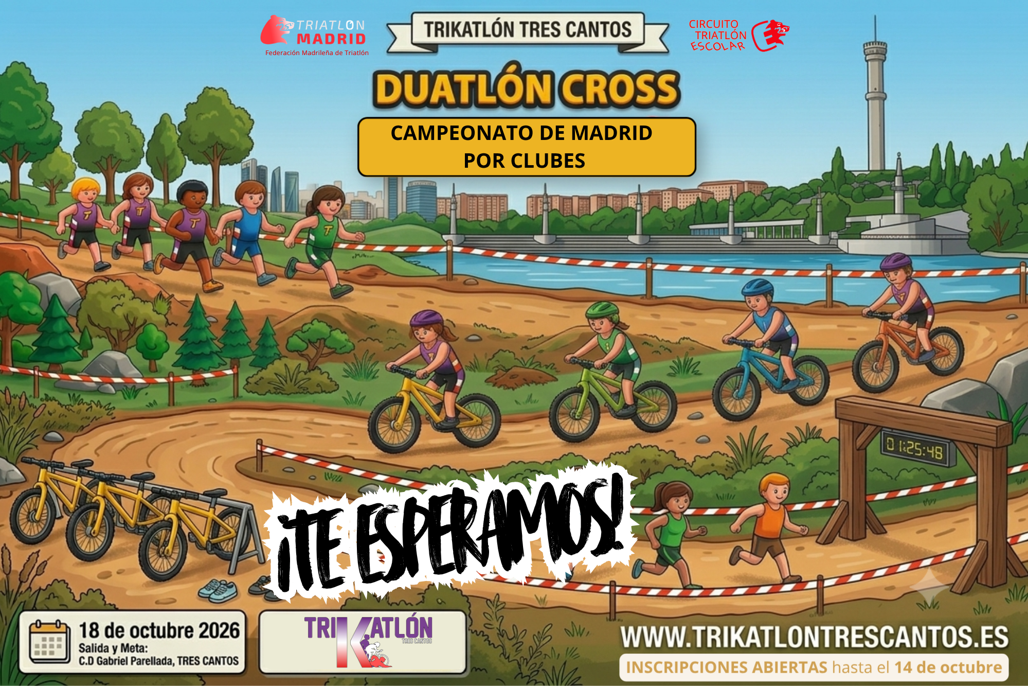 Duatlón Cros Tres Cantos Trikatlónposter
