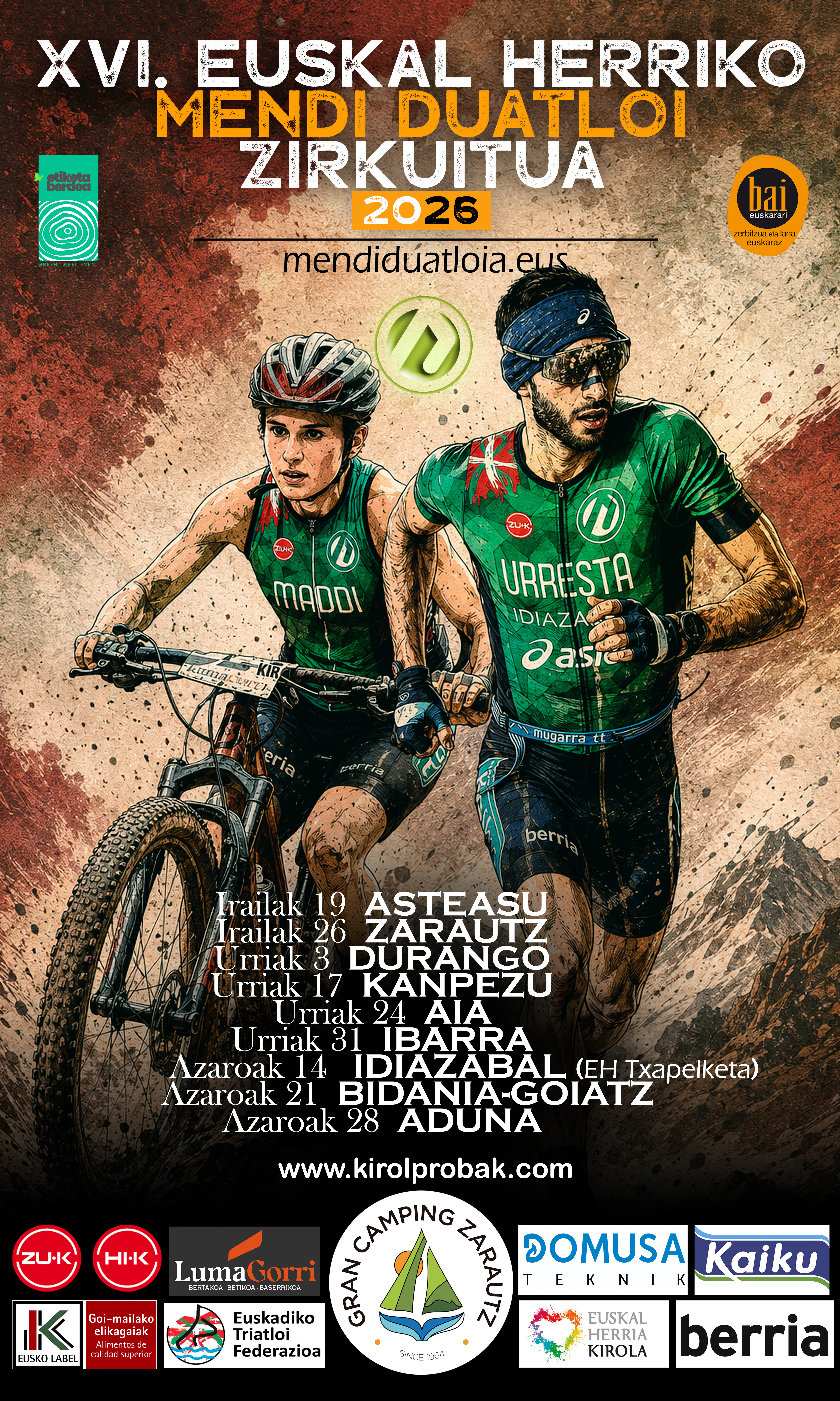 XVI Euskal Herriko - Duatlón Montaña de Asteasuposter
