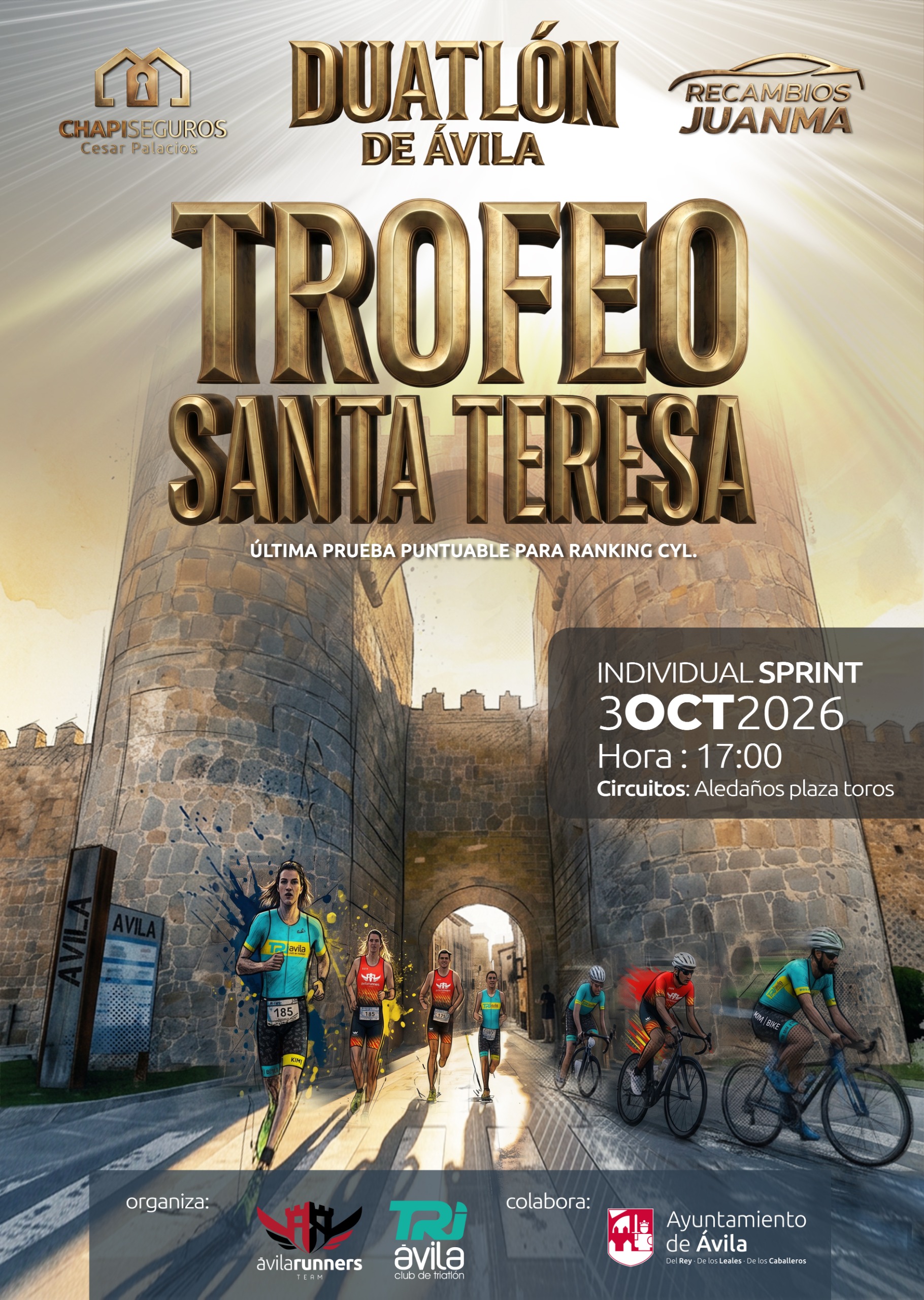 Duatlón Sprint Ávila - Trofeo Sta Teresaposter