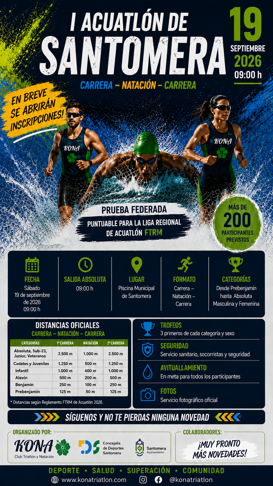 I Acuatlón de Santomeraposter