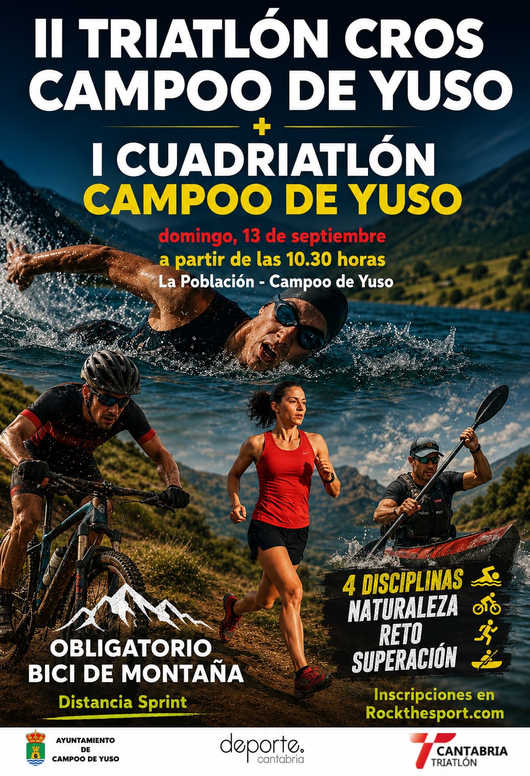 I Cuadriatlón Campoo de Yusoposter
