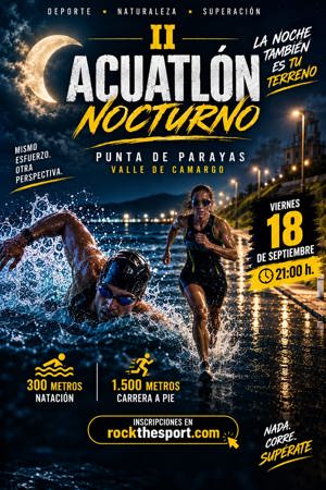 II Acuatlón Nocturno Punta de Parayasposter