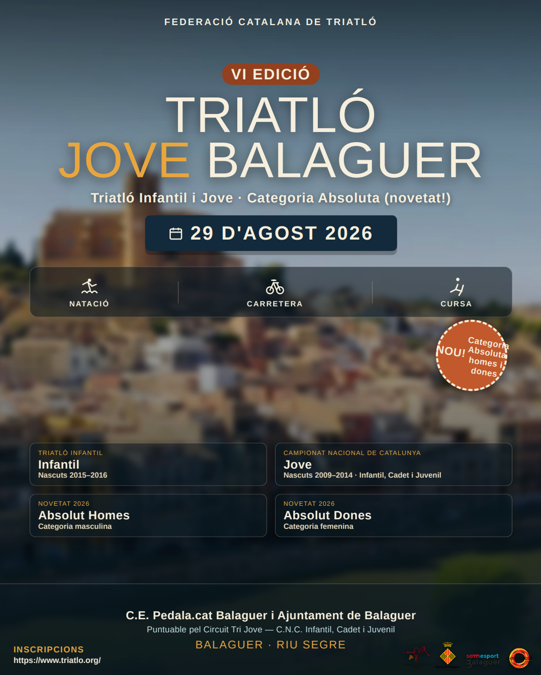 Triatló Supersprint Balaguerposter