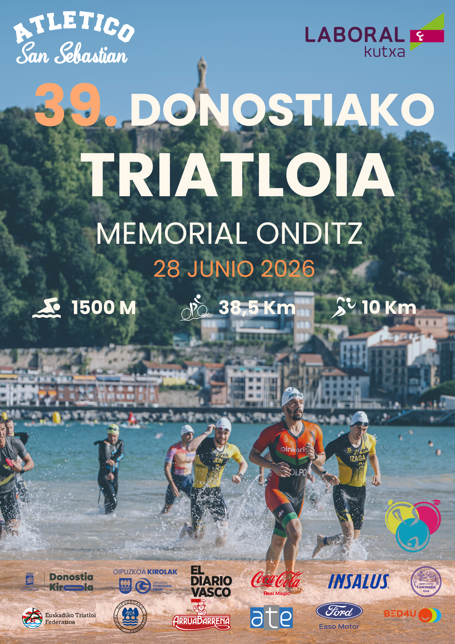 Triatlón de Donostia - Memorial Onditzposter