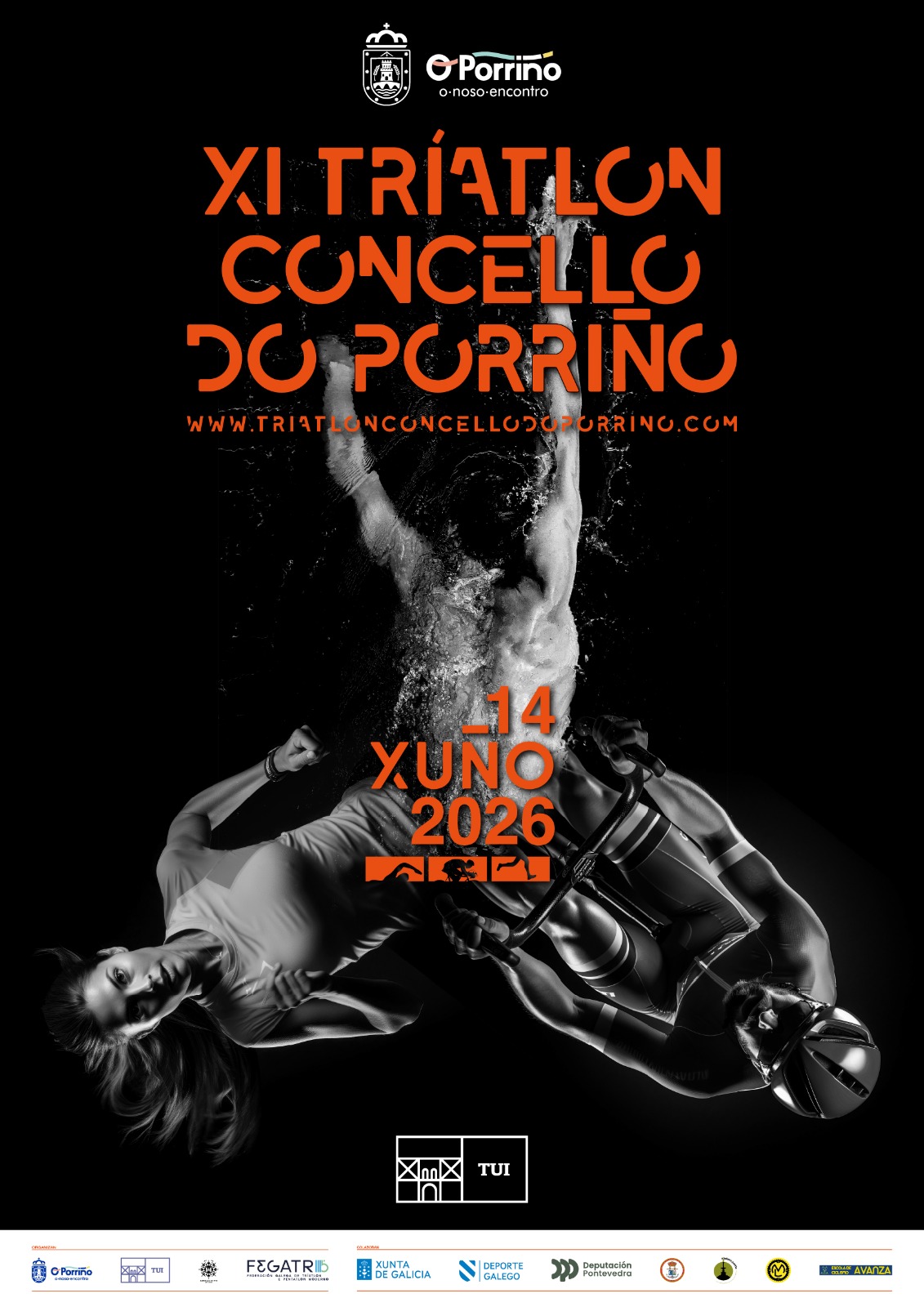 Xi Tríatlon Concello de Porriño-tuiposter