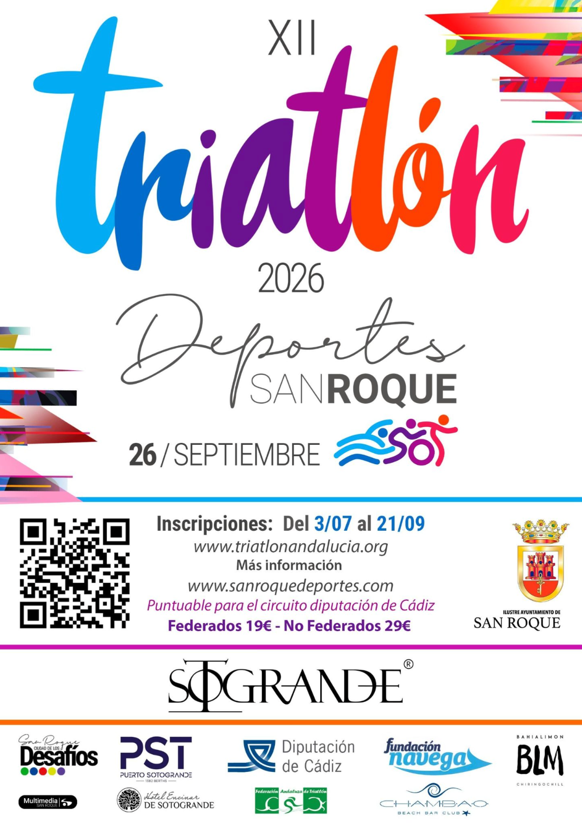 XII TRIATLÓN SAN ROQUEposter
