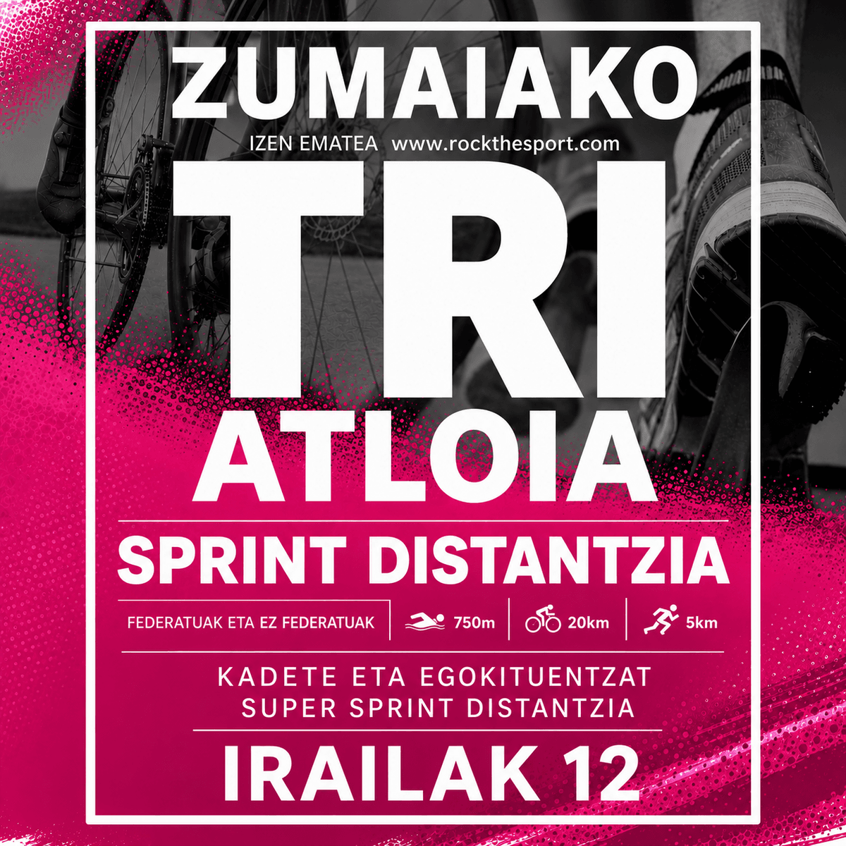 XIX Triatlón de Zumaiaposter